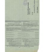 Landpoststempel Wiegboldsbur über Aurich auf PZU vom 13.8.56