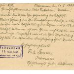 Landpoststempel Oldersum auf Ganzsache vom 17.2.55