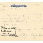 Landpoststempel 23 Loquard über Emden auf Ganzsache vom 27.1.59