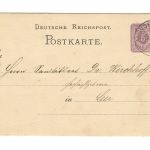 Landpoststempel Augustfehn auf Ganzsache vom 11.6.1883