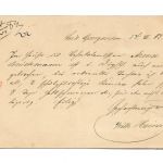 Landpoststempel Augustfehn auf Ganzsache vom 14.6.1883
