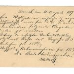 Poststempel Aurich auf Ganzsache vom 11.8.1887