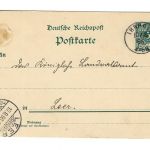 Landpoststempel Ihrhove auf Ganzsache vom 10.8.1896