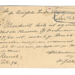 Poststempel Remels auf Ganzsache vom 4.2.1896