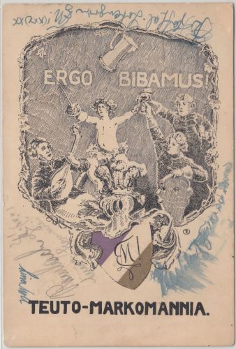 Bayern - München Teuto-Markomannia Studenten-AK gelaufen 1929