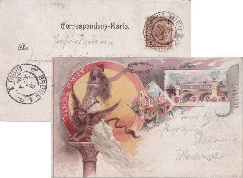 Österreich - Wien Etablissement Venedig 1898 K2 entspr. Ansichtskarte