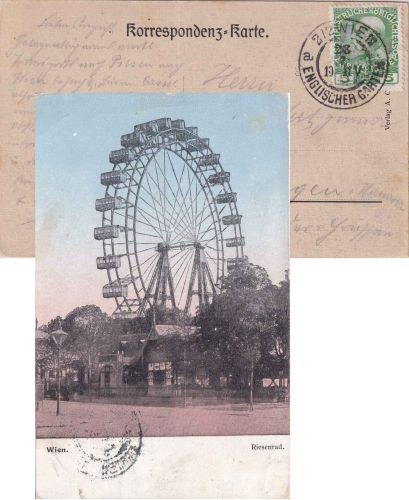 Österreich - Wien Englischer Garten K2 frab. AK n. Göttingen ca. 1910