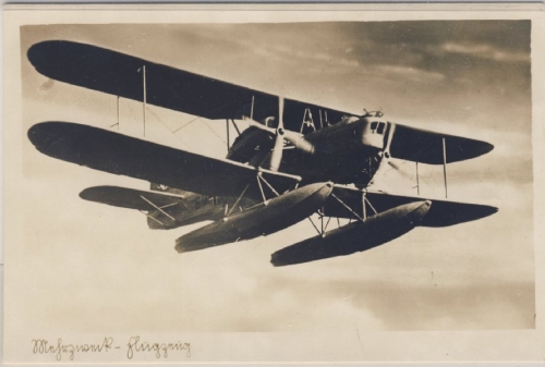 Deutsches Reich - Wasserflugzeug Arado ? sw-Fotokarte ungelaufen ca. 1935