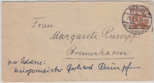 Bizone - 24 Pfg. Arbeiter/Netz Brief Vorläufer Berlin-Lichterfelde 11.8.48 n.