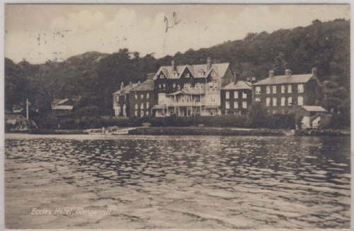 Irland - Glengarriff Eccles Hotel sw-Fotokarte gelaufen 1935