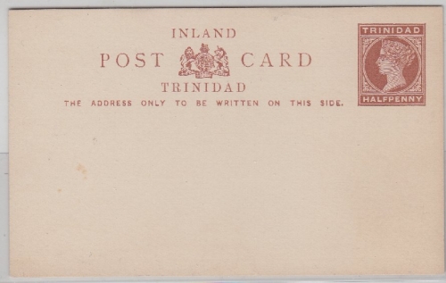 Trinidad - 1/2 P. Victoria Ganzsache Postkarte ungebraucht