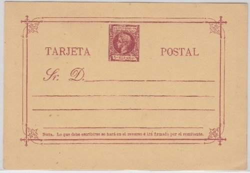 Phillippinen - 5 Mil. Kopfausgabe Ganzsache Postkarte ungebraucht