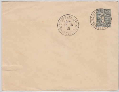 Frankreich - St. Germain Congress de la Paix Friedenskongress 1919 SST 15 C. GU