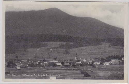 Böhmen - Wallern i. Böhmerwald bayrische Ostmark sw-Fotokarte gelaufen 1942