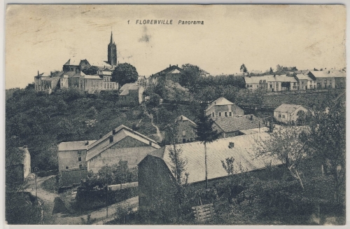 Belgien - Florenville Panorama Ortsansicht sw-AK ungelaufen ca. 1915