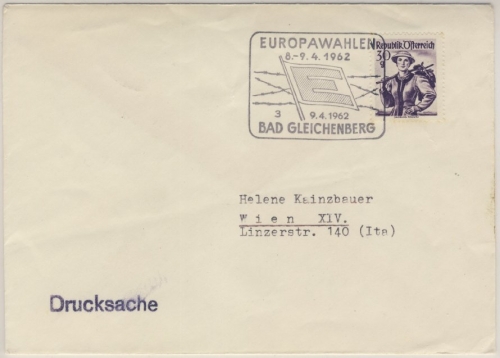 Österreich - Europawahlen 1962 Gleichenberg SST Drucksache n. Wien