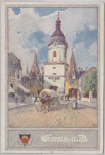 Österreich/Niederösterreich - Krems a.d. Donau, farb-AK (Dt. Schulverein),