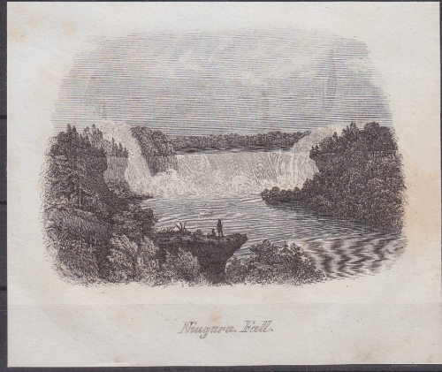 USA - Niagara-Fall, Original-Stich 19. Jhdt., ca. 11x9cm - siehe auch