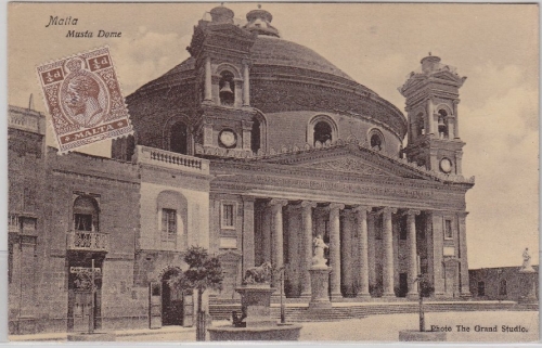 Malta - Musta Dome, sw-AK, ungelaufen ca. 1910/15
