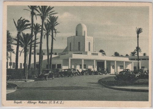 Libyen - Albergo Mehari, sw-AK - ungelaufen ca. 1930