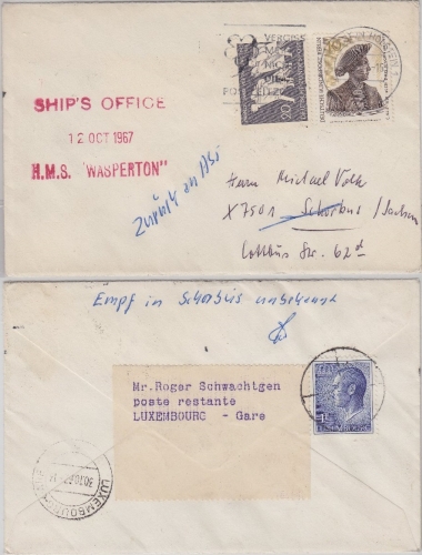 BRD/England - 20 Pfg 20J. Vertreibung Brief Neustadt/Holstein Schorbus/DDR 1967