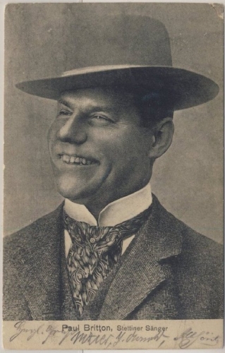Paul Britton, Stettiner Sänger - Ortskarte Berlin 1904
