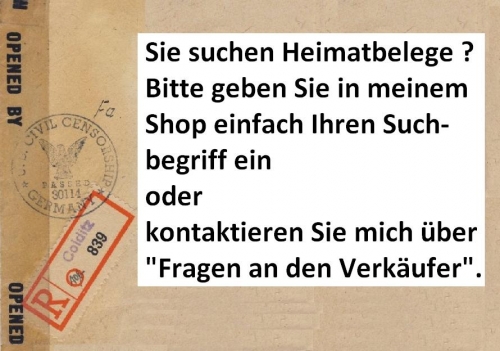 Bizone - Leinfelden Einschreibebrief n. Pforzheim 1948
