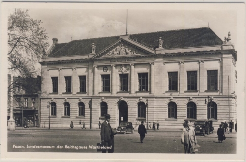 Posen - Landesmuseum d. Reichsgaues Wartheland, sw-Fotokarte, gelaufen 1941
