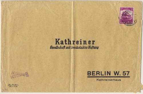 DR - 40 Pfg. 100 J. Dt. Eisenbahn Brief (3. Gew.stufe) Calmbach - Berlin 1935