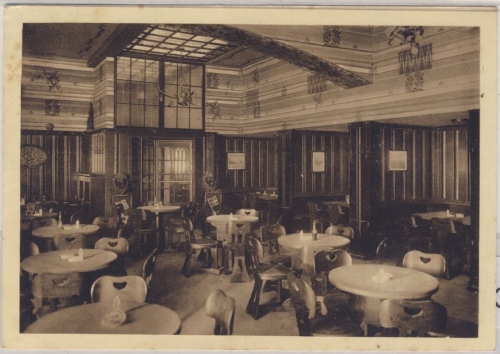 Bremen - Remers Altdeutsche Bierstuben Innenansicht, gelaufen 1928