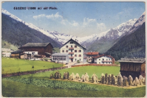 Österreich/Südtirol - Sand in Taufers, Gasthof Kasern, Farb-AK, gelaufen 1925
