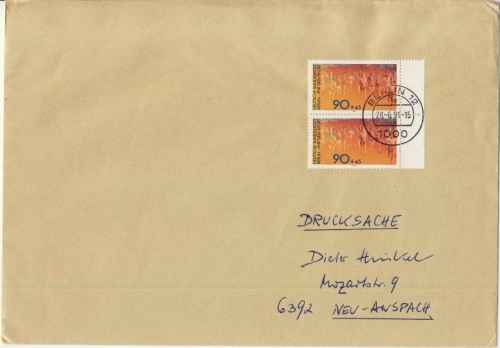 Berlin - 2x90 Pfg. Sport/Volkslauf, Drucksache (>100g), Berlin - Neu-Anspach