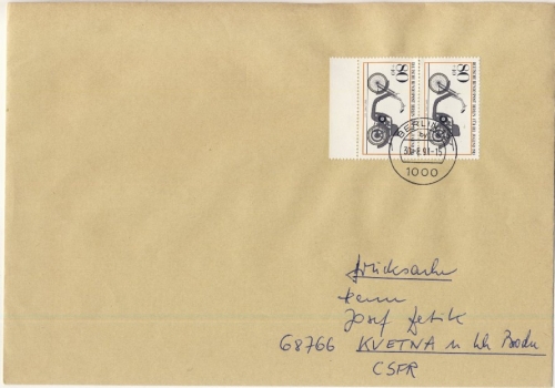 Berlin - 2x80 Pfg. Jugend/Motorrad, Drucksache (>50g) i.d. CSSR, Berlin -