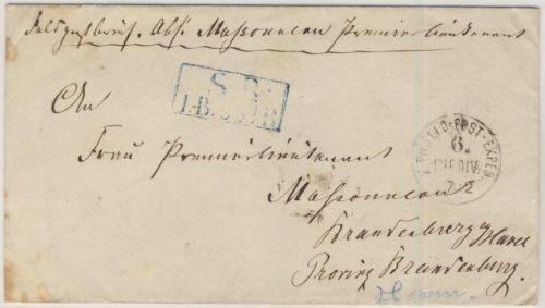 NDP - Feldpost 1870 K.Pr. Feld-Post-Exped. 6. Inf.Div. K1 Feldpostbrief n.