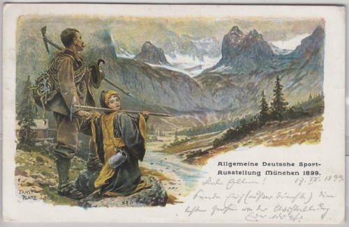 Bayern - Sport-Ausstellung München 1899, 5 Pfg. Privat-GA-Karte München 36 -