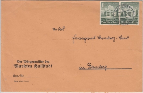 DR - Hallstadt ü. Bamberg, Poststelle I a. Brief n. Bamberg 1940