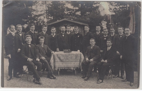 Württemberg - (Ludwigsburg), priv. sw-Fotokarte/Gruppenaufnahme (Diakone), 1911