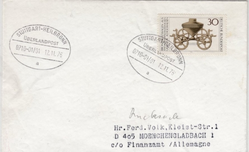 BRD - Überlandpost Stuttgart - Heilbronn 0710/01/01, Drucksache 1976 n.