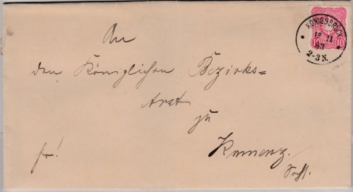 DR - Königsbrück 13.11.83, K1 a. Brief m. 10 Pfg. n. Kamenz, mit Inhalt