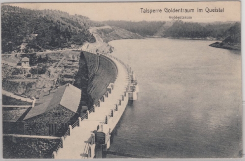 Schlesien - Marklissa a. Queis, Talsperre - sw-AK, ungelaufen ca. 1910