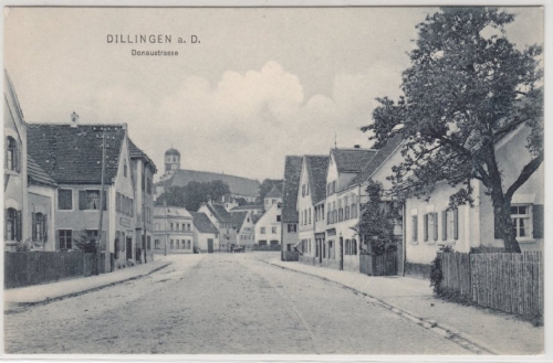 Bayern - Dillingen, Donaustraße, sw-Fotokarte, ungelaufen ca. 1910