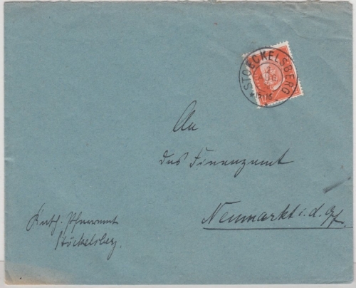 DR - Stoeckelsberg 1932, K2 a. Brief n. Neumarkt, ohne Inhalt