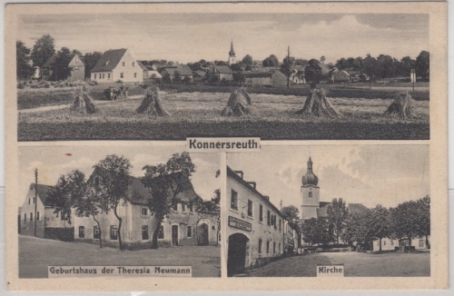 Bayern - Konnersreuth, sw-Mehrbild-AK, gelaufen 1928