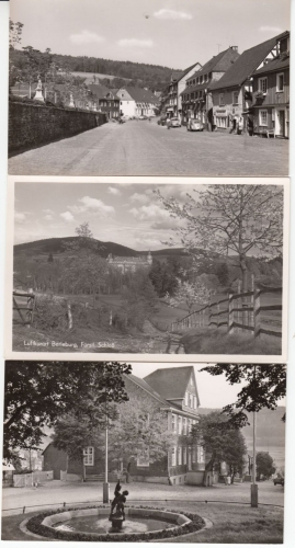 Nordrhein-Westfalen - Bad Berleburg, 6 sw-Fotokarten ca. 1960, ungelaufen