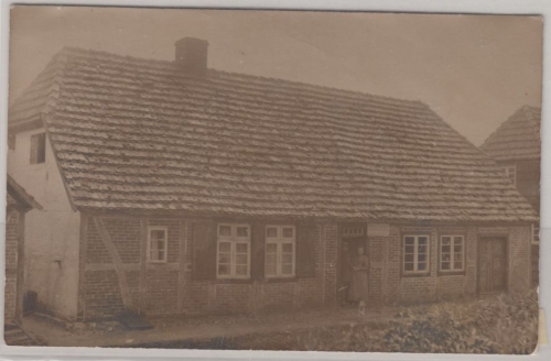 Meckl.-Vorpommern - Waren, "Flaschenbier-Handlung Eichelberg" priv. sw-Fotokarte