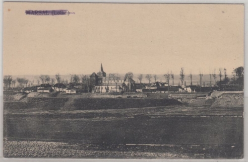 Lothringen - Marsal, Gesamtansicht, sw-AK/Feldpost n. Augsburg 1916