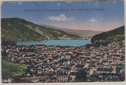 Lothringen - Gerardmer (franz. Vogesen), farb. Gesamtansicht, ungelaufen ca.1910