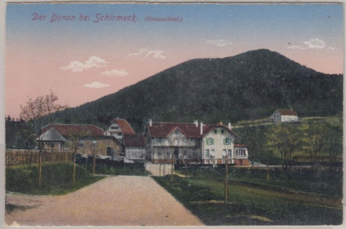 Elsass - Donon b. Schirmeck, farb. Ansichtskarte, gelaufen/Feldpost 1915