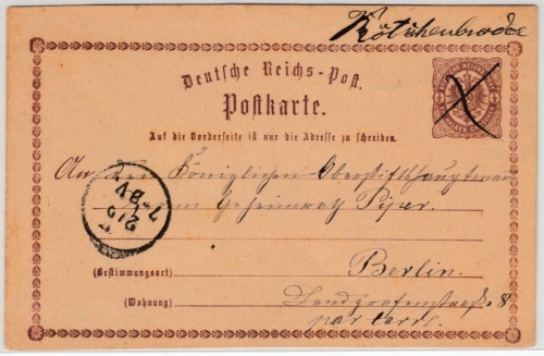 DR/Sachsen - Kötzschenbroda, hds. Aufgabe a. 1/2 Gr. Brustschild GA-Karte n.