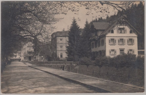 Baden-Württemberg - Rippoldsau, sw-Fotokarte (Straßenansicht), gelaufen 1907